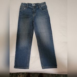 OshKosh jeans, big boys size 6R, stone washed blue, adj waist.